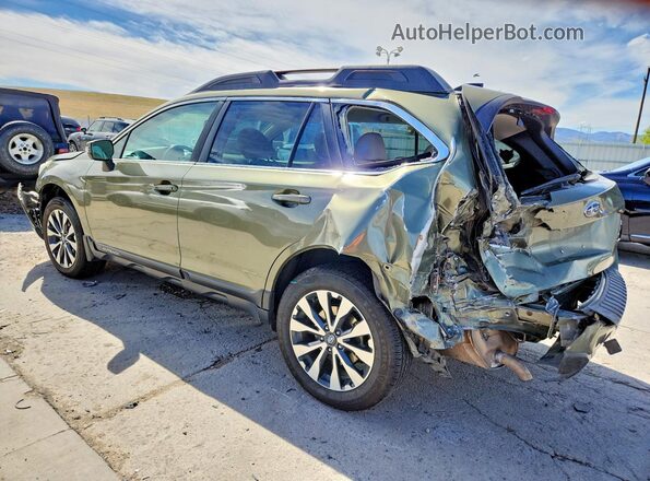 4S4BSAJC8G3267702 2016 SUBARU OUTBACK Зеленый Задняя левая четверть