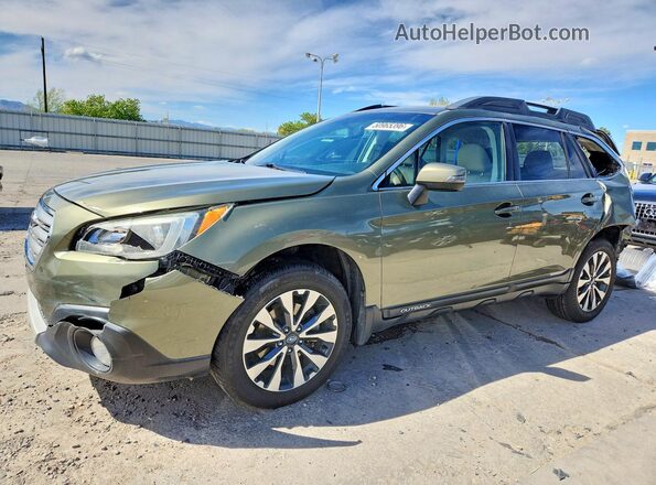4S4BSAJC8G3267702 2016 SUBARU OUTBACK Зеленый Передняя левая четверть