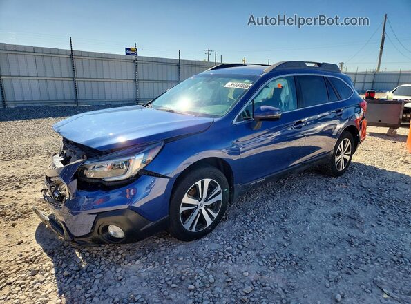 4S4BSAJC9K3397996 2019 SUBARU OUTBACK Blue წინა მარცხენა ხედი სამი მეოთხედიდან