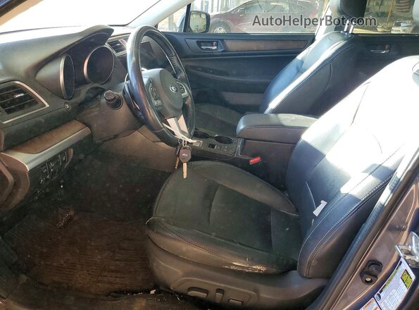 4S4BSAJCXG3284789 2016 SUBARU OUTBACK Gray Widok wnętrza z przodu