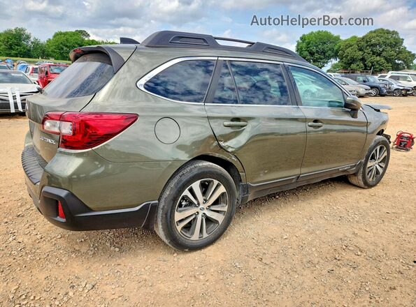 4S4BSAKC1J3359045 2018 SUBARU OUTBACK Зеленый Задняя правая четверть