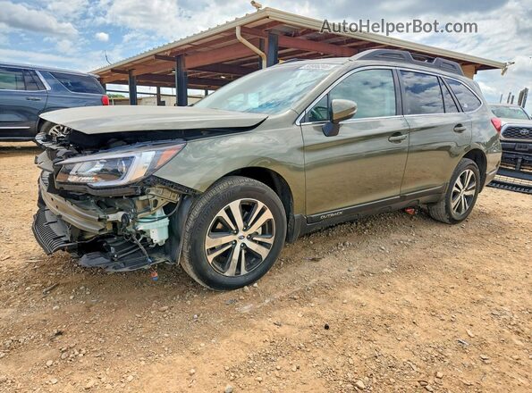 4S4BSAKC1J3359045 2018 SUBARU OUTBACK Зеленый Передняя левая четверть