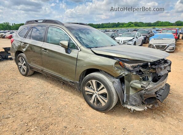 4S4BSAKC1J3359045 2018 SUBARU OUTBACK Зеленый Передняя правая четверть