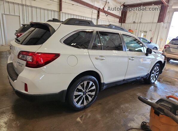4S4BSAKC4H3216732 2017 SUBARU OUTBACK Белый Задняя правая четверть