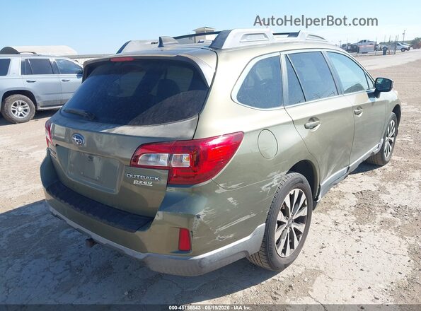4S4BSALC4G3218820 2016 SUBARU OUTBACK Зеленый Задняя правая четверть