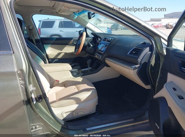4S4BSALC4G3218820 2016 SUBARU OUTBACK Зеленый Вид салона спереди