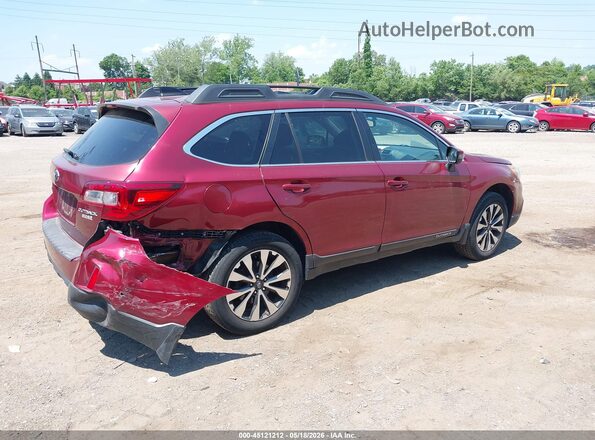 4S4BSALC6G3320457 2016 SUBARU OUTBACK Красный Задняя правая четверть