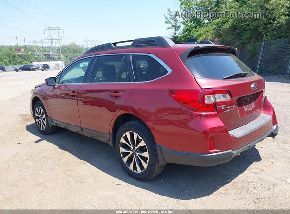 4S4BSALC6G3320457 2016 SUBARU OUTBACK Красный Задняя левая четверть