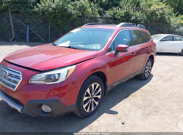 4S4BSALC6G3320457 2016 SUBARU OUTBACK Красный Передняя левая четверть