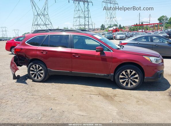 4S4BSALC6G3320457 2016 SUBARU OUTBACK Красный Панорамный вид салона 360°