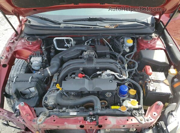 4S4BSANC1H3331798 2017 SUBARU OUTBACK Красный Вид задней части салона
