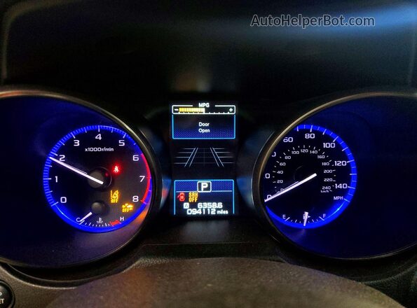 4S4BSANC1K3208560 2019 SUBARU OUTBACK Black Widok zestawu wskaźników