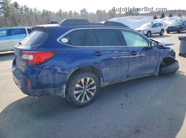 4S4BSANC2G3315804 2016 SUBARU OUTBACK Blue Tył prawy