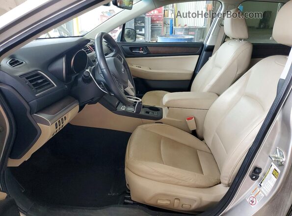 4S4BSANC2H3292090 2017 SUBARU OUTBACK Желто-коричневый Вид салона спереди
