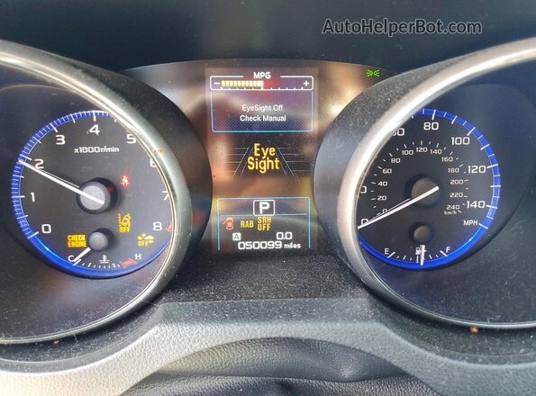 4S4BSANC2J3287753 2018 SUBARU OUTBACK Синий Вид щитка приборов