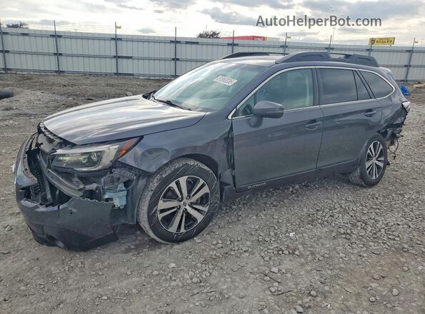 4S4BSANC2K3264734 2019 SUBARU OUTBACK Серый Передняя левая четверть