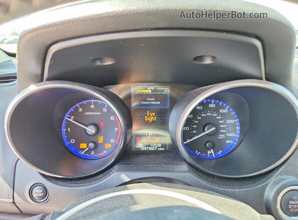4S4BSANC2K3371587 2019 SUBARU OUTBACK Белый Вид щитка приборов