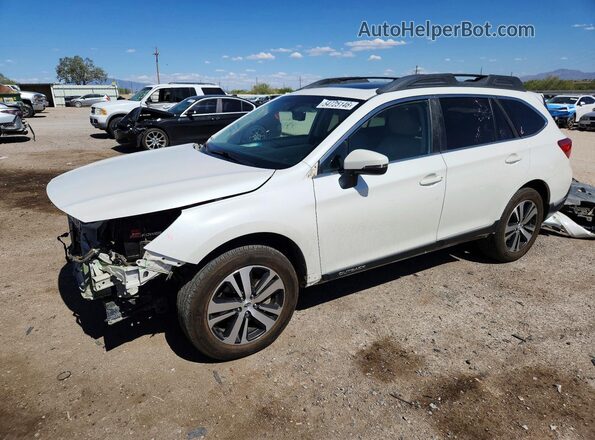 4S4BSANC2K3371587 2019 SUBARU OUTBACK Белый Передняя левая четверть