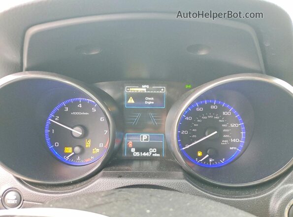 4S4BSANC3G3331008 2016 SUBARU OUTBACK Синий Вид щитка приборов