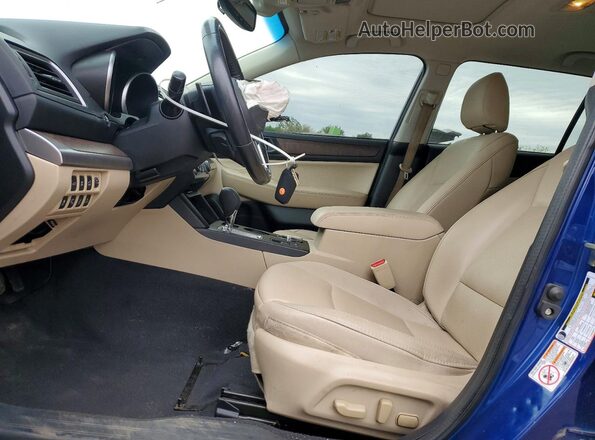 4S4BSANC3G3331008 2016 SUBARU OUTBACK Синий Вид салона спереди