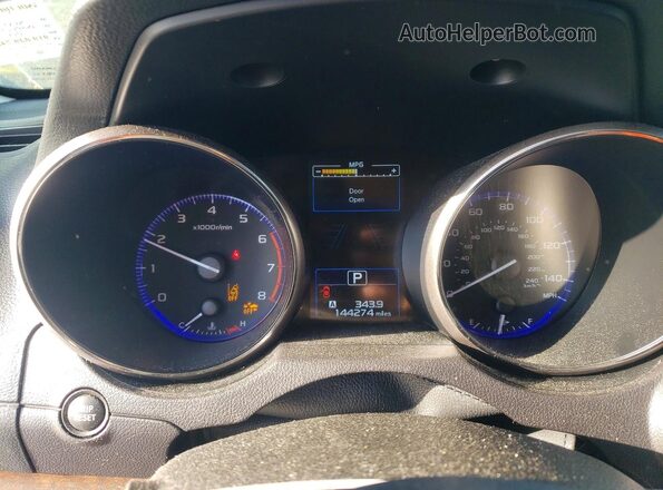 4S4BSANC3H3309785 2017 SUBARU OUTBACK Черный Вид щитка приборов