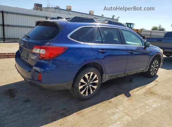 4S4BSANC4G3217504 2016 SUBARU OUTBACK Синий Задняя правая четверть