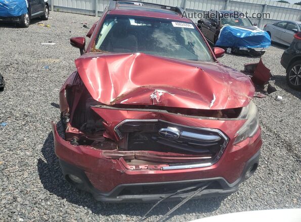 4S4BSANC4K3376760 2019 SUBARU OUTBACK Red Widok z przodu