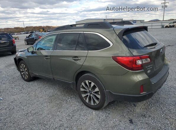 4S4BSANC5H3410147 2017 SUBARU OUTBACK Зеленый Задняя левая четверть