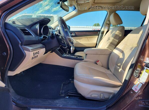 4S4BSANC5K3225765 2019 SUBARU OUTBACK Brown Widok wnętrza z przodu