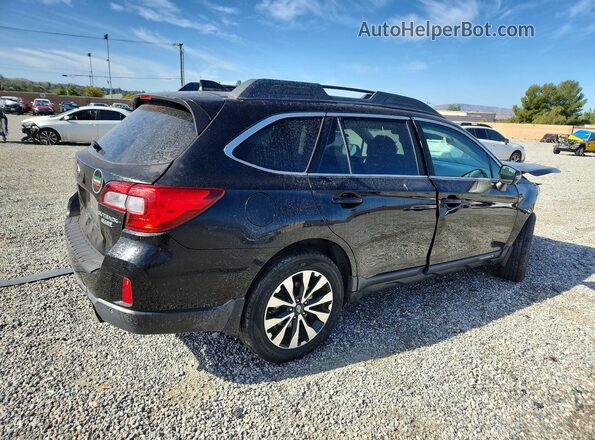 4S4BSANC6H3351951 2017 SUBARU OUTBACK Черный Задняя правая четверть