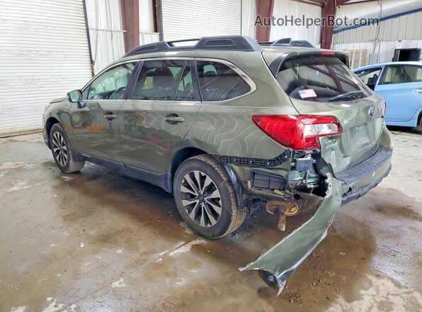 4S4BSANC7H3420016 2017 SUBARU OUTBACK Зеленый Задняя левая четверть