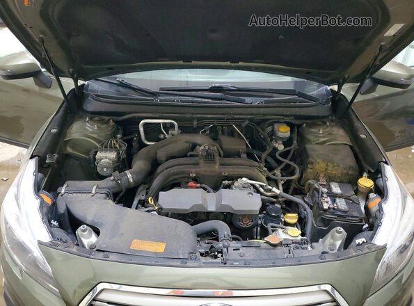 4S4BSANC7H3420016 2017 SUBARU OUTBACK Зеленый Вид задней части салона