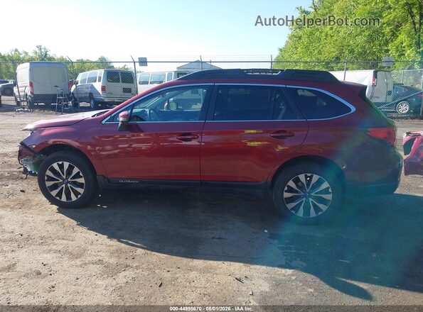 4S4BSANC8H3235151 2017 SUBARU OUTBACK Бордовый Панорамный вид салона 360°