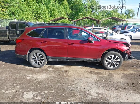 4S4BSANC8H3235151 2017 SUBARU OUTBACK Бордовый Вид задней части салона