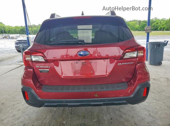 4S4BSANC9K3204675 2019 SUBARU OUTBACK Red Widok z tyłu