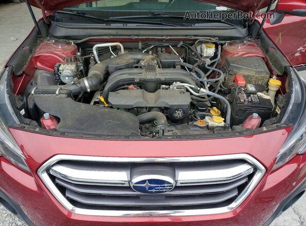 4S4BSANC9K3204675 2019 SUBARU OUTBACK Red Widok wnętrza z tyłu
