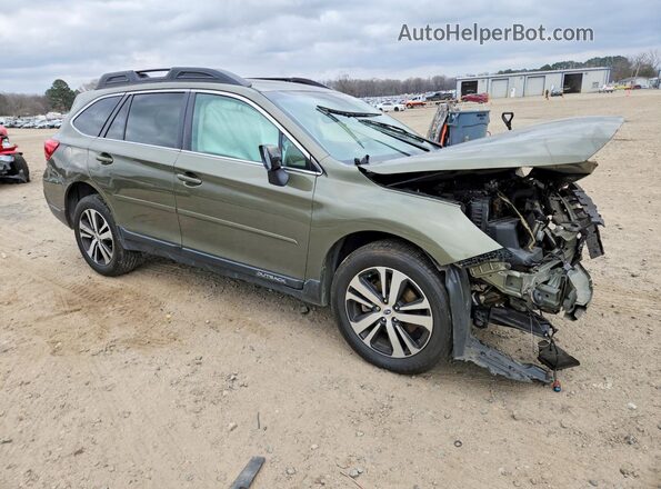 4S4BSANC9K3328185 2019 SUBARU OUTBACK Зеленый Передняя правая четверть