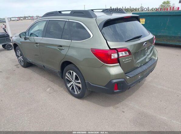 4S4BSANCXK3358473 2019 SUBARU OUTBACK Зеленый Задняя левая четверть