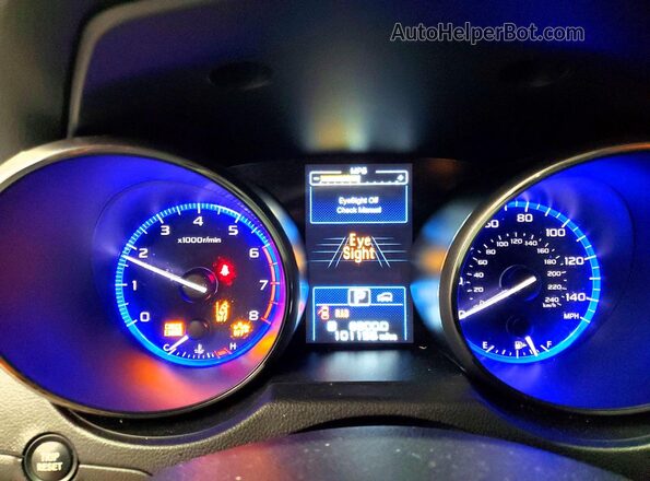 4S4BSATC2H3263496 2017 SUBARU OUTBACK Коричневый Вид щитка приборов