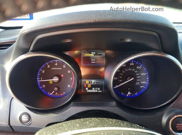 4S4BSATC2K3273422 2019 SUBARU OUTBACK Белый Вид щитка приборов