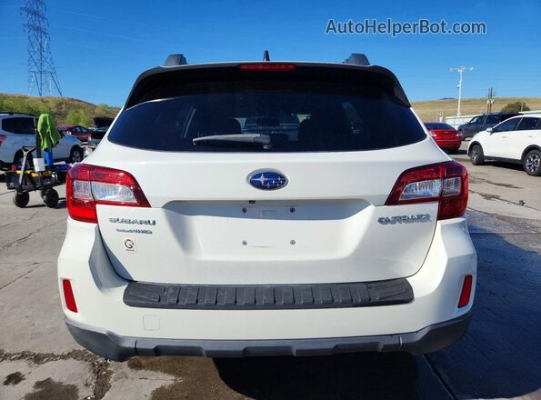 4S4BSBCC0G3217153 2016 SUBARU OUTBACK White Vista trasera