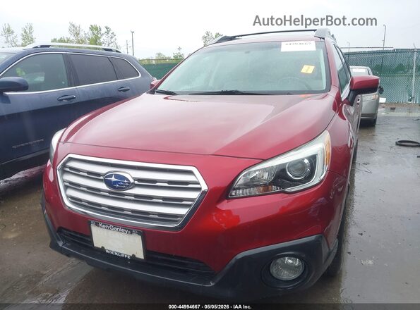 4S4BSBDC1G3240567 2016 SUBARU OUTBACK Красный Вид щитка приборов