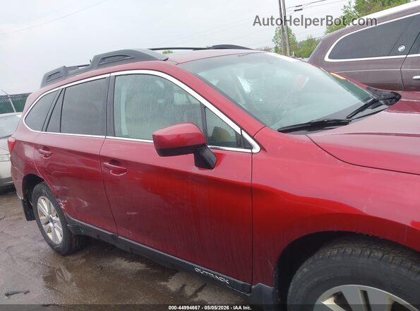 4S4BSBDC1G3240567 2016 SUBARU OUTBACK Красный Вид задней части салона