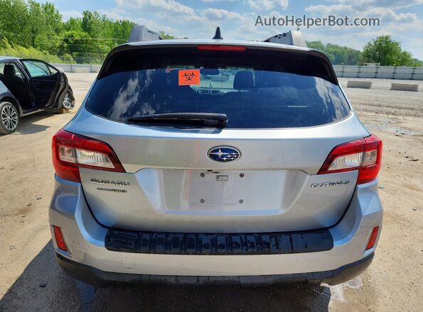 4S4BSBFC1G3204665 2016 SUBARU OUTBACK Серебряный Вид сзади