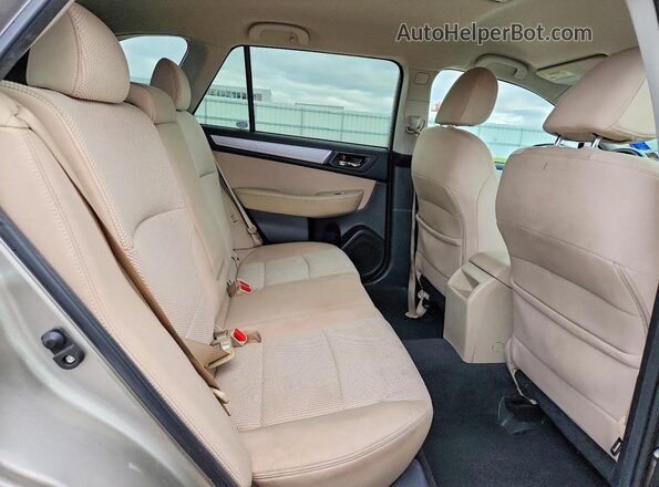 4S4BSBFC1G3240002 2016 SUBARU OUTBACK Tan Widok wnętrza z tyłu