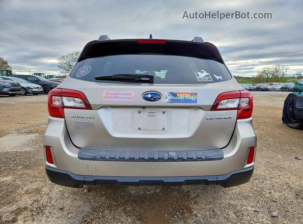 4S4BSBFC1G3240002 2016 SUBARU OUTBACK Tan Widok z tyłu