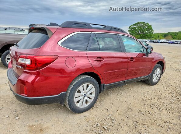 4S4BSBFC4G3322838 2016 SUBARU OUTBACK Бордовый Задняя правая четверть