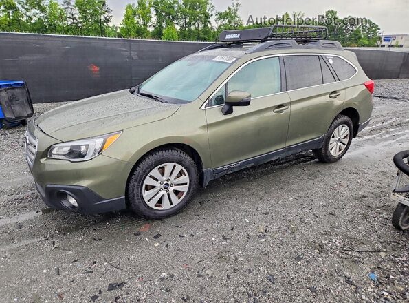 4S4BSBFCXG3237535 2016 SUBARU OUTBACK Зеленый Передняя левая четверть