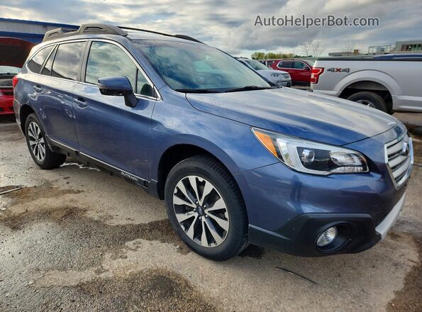 4S4BSBJC8G3235032 2016 SUBARU OUTBACK Синий Передняя правая четверть