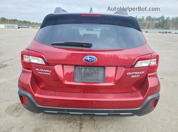 4S4BSENC2J3329894 2018 SUBARU OUTBACK Red Հետևի տեսք